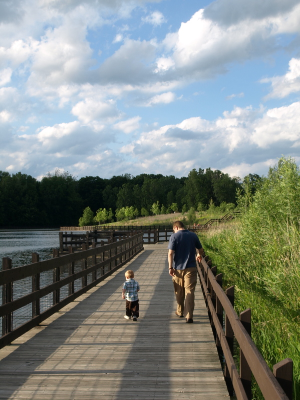 Father and Son at Hawk Island
