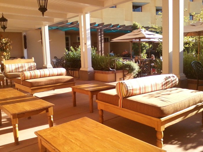 I wrote on this patio from this corner every day.