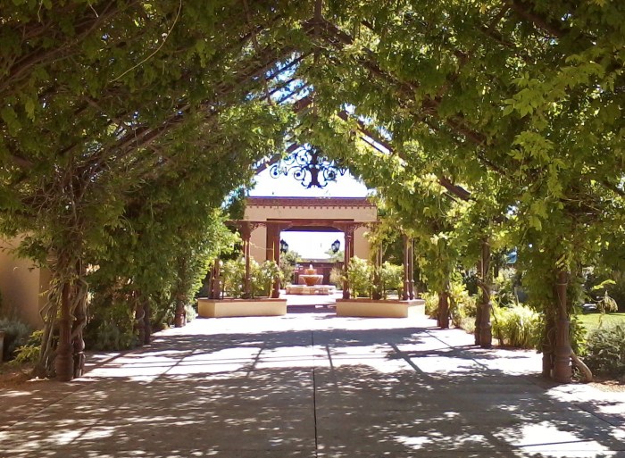 Friday night's BBQ dinner was set up here.