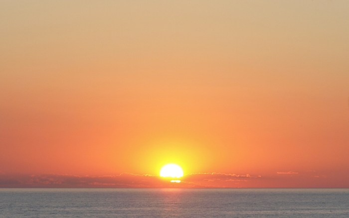 Sunset over Lake Michigan